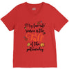my favorite season is the fall of the patriarchy V-Neck Tee