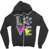 love teal best trending Zipper Hoodie