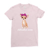 chihuahua mom Ladies Fitted T-Shirt