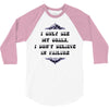 i only see my goals 3/4 Sleeve Shirt