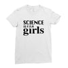 Science is for Girls Ladies Fitted T-Shirt