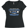 I Love Someone with Stomach Cancer to The Moon and Back to Infinity Women's Triblend Scoop T-shirt