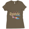 rainbow road Ladies Fitted T-Shirt