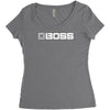boss new Women's Triblend Scoop T-shirt