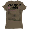 March Girl Facts Pisces Ladies Fitted T-Shirt