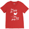 sip me baby one more time wine glass V-Neck Tee