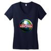 the world is always spinnin Women's V-Neck T-Shirt