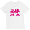 my cat doesn't like you V-Neck Tee