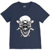 butter skull black V-Neck Tee
