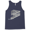 some game involving falling blocks in the style of m.c. escher Tank Top