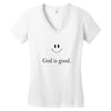 god is good Women's V-Neck T-Shirt