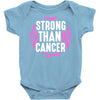 strong than cancer Baby Bodysuit