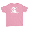 born to cycle forced to work Youth Tee