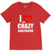 i love my crazy girlfrien V-Neck Tee
