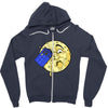time travel to the moon Zipper Hoodie