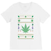 smoke weed ugly sweater V-Neck Tee