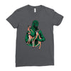 fawns meet kaiju Ladies Fitted T-Shirt