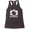 oh shoot camera Racerback Tank