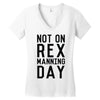 rex manning day Women's V-Neck T-Shirt