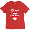 sleigh all day V-Neck Tee