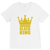 black king V-Neck Tee