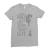 thrones wolf Ladies Fitted T-Shirt