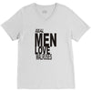 real men love walrus funny V-Neck Tee