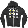 small daisies floral Zipper Hoodie