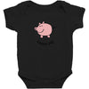 happy pig Baby Bodysuit