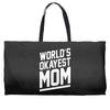 world's okayest mom funny Weekender Totes