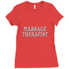 massage therapist Ladies Fitted T-Shirt