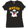 booyah ghost horror Ladies Fitted T-Shirt