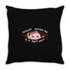 April Peeking Out Asian Baby Girl Throw Pillow