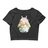 Totoro With Japanese Landscape Crop Top