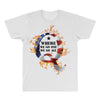 American Flag Q Fire All Over Men's T-shirt
