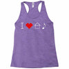 i love house music Racerback Tank