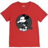 mickey mouse suicide V-Neck Tee
