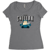 chillax like a Women's Triblend Scoop T-shirt