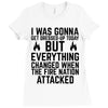 I blame the Fire Nation for my laziness Ladies Fitted T-Shirt