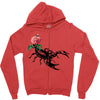 scorpio rose Zipper Hoodie