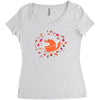 happy space fox   porky roebuck Women's Triblend Scoop T-shirt
