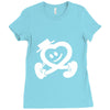 heart walking Ladies Fitted T-Shirt