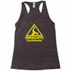 vorsicht zuchtbulle funny Racerback Tank