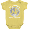 halloween my labrador rides shotgun Baby Onesie