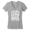 blame it on my gypsy soul Women's V-Neck T-Shirt
