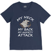 MY NECK MY BACK MY ANXIETY ATTACK V-Neck Tee