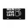 real men love cats License Plate