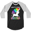 look it's a magical fck unicorn funny 3/4 Sleeve Shirt