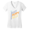 i hate puppy mills Women's V-Neck T-Shirt