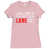 i will love it if we beat them Ladies Fitted T-Shirt